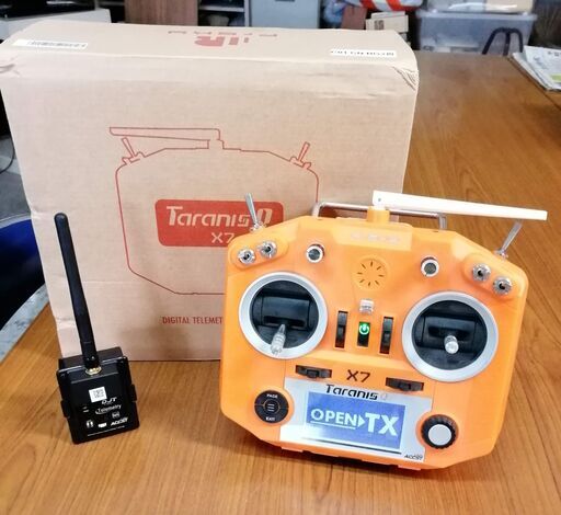 [12/9で受付終了します]中古　TARANIS　QX7とDJTモジュール　ラジコン　ドローン　ヘリ　送信機　FrSky