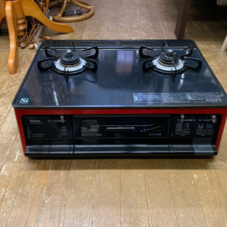 美品 パロマ ガスコンロ 2013年 プロパン ガス ガラストップ 右強火