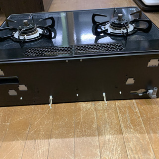 美品 パロマ ガスコンロ 2013年 プロパン ガス ガラストップ 右強火