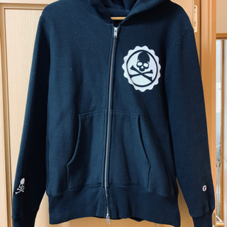 MASTERMIND JAPAN × Champion マスターマインド チャンピオン スカル ジップ パーカー サイズM ブラック 黒系 バックプリント ZOZOTOWN 限定 MASTERMIND JAPAN × Champion マスターマインド チャンピオン スカル