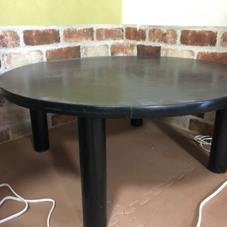 ローテーブル　黒　直径75cm