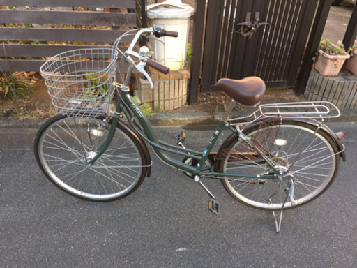 【売ります】自転車 6段変速 オートライト 難あり
