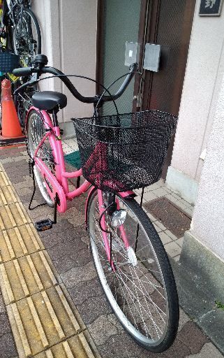 美品☆COCONUT 27吋ファミリーサイクル シングル/ピンク