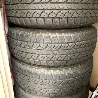 タイヤ Yokohama ヨコハマ ジオランダー At S 225 80r15 8分山 ホイール Power Volk 4本セット 中古 デ Rey 石狩のタイヤ ホイールの中古あげます 譲ります ジモティーで不用品の処分