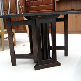 北海道民芸家具 食卓テーブル 最大幅120×奥行78×高さ70cm バタフライ エクステンションテーブル ダイニングテーブル ブラウン系 HOKUMIN 北民 札幌市厚別区 厚別店