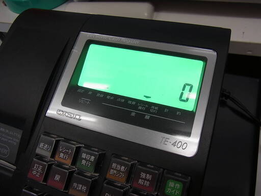 CASIO◇ カシオレジスター TE-400-BK | premiumcleanlavanderia.com.br