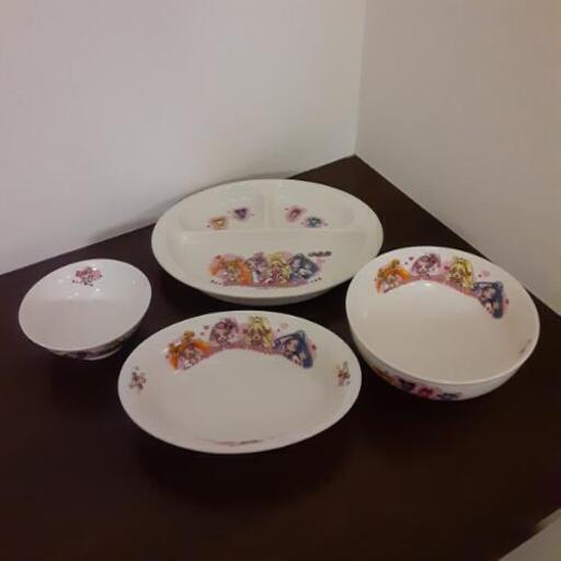 プリキュア陶器ランチ皿 カレー皿 どんぶり お茶碗セット Kayhtf 旭川の生活雑貨の中古あげます 譲ります ジモティーで不用品の処分