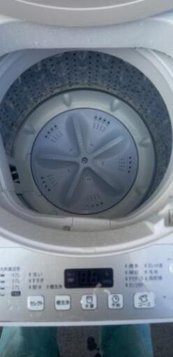 シャープ全自動洗濯機　4、5キロ　風乾燥付き　動作確認済み