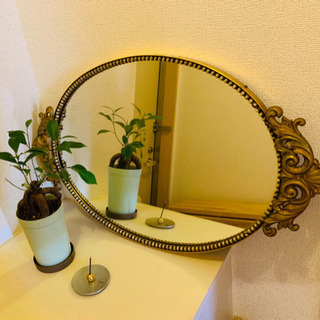 【ネット決済】アンティークミラー　鏡