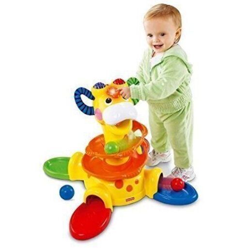 中古フィッシャープライス ゴー ベビー ゴー おすわり たっち キリンさん マテルボールころがし おもちゃメロディー 家で取引希望 福のベビー用品 おもちゃ の中古あげます 譲ります ジモティーで不用品の処分