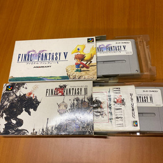 （値下げ）スーファミ版のFF5と6をセットで！