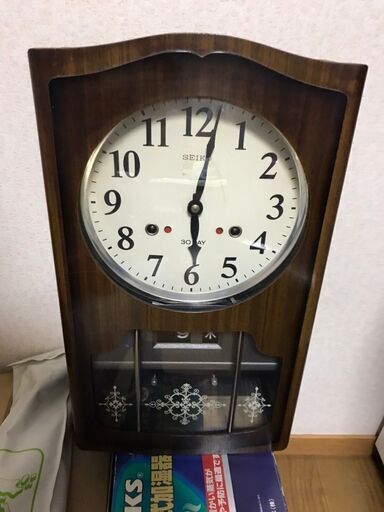 セイコー 1ヶ月 巻掛時計 昭和 レトロ ディスプレイ SEIKO 時計 置時計