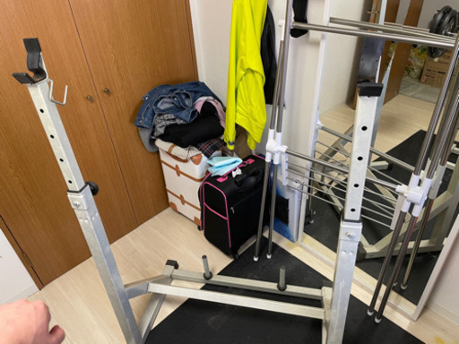 ベンチプレス台、プレート15kg2枚、10㎏2枚、バー、スクワット台セット 