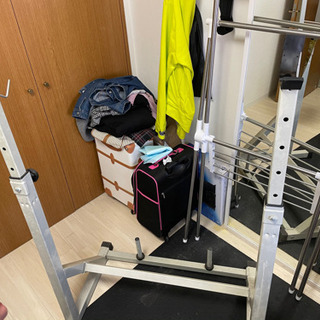 ベンチプレス台、プレート15kg2枚、10㎏2枚、バー、スクワット台セット