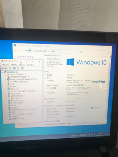 値下げWin10\u0026Officeパソコン emachines eME732-F32B