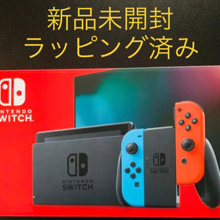 ニンテンドーswitch 本体　ネオンブルーネオンレッド　ラッピ...