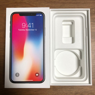 iPhone X 箱のみ　256G スペースグレイ