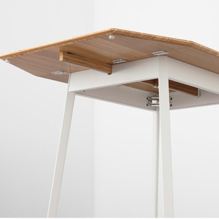 IKEA ドロップリーフテーブル, 竹/ホワイト