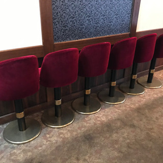 中古品 カウンターチェア6脚セット ハイチェア 引き取り限定！
