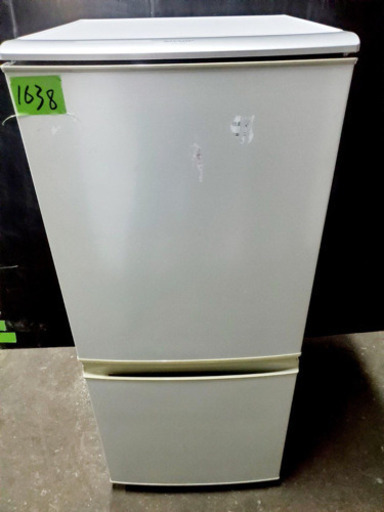 ‼️処分セール‼️1638番シャープ✨ノンフロン冷凍冷蔵庫✨SJ-14T-S‼️