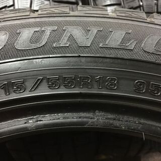 DUNLOP WINTER MAXX WM01 215/55R18 18インチ スタッドレス 4本 2015年