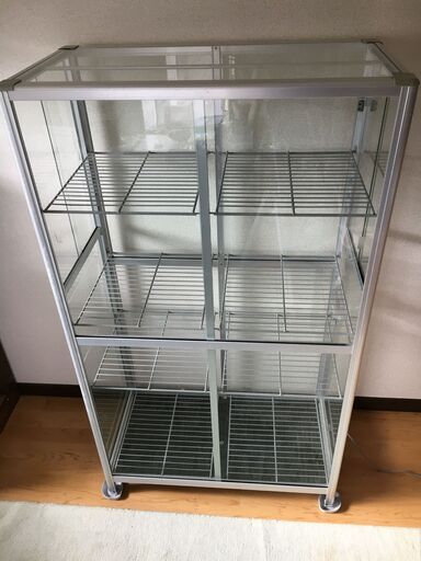 アルミ温室　幅約85ｃｍ　高さ150ｃｍ　奥行約43ｃｍ