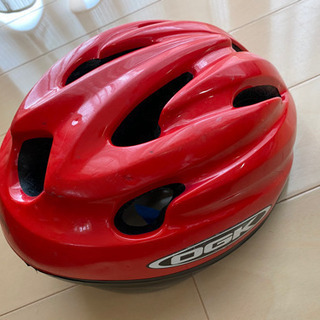自転車用ヘルメット赤