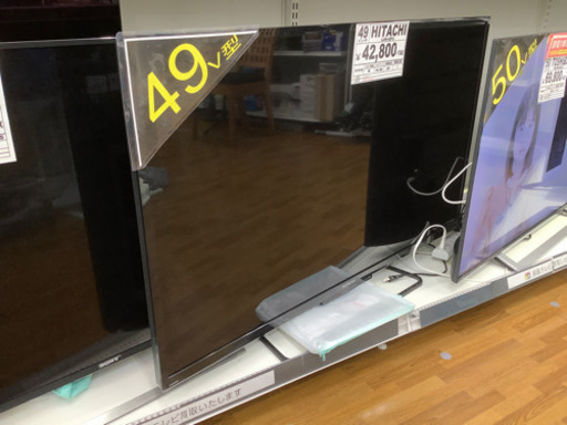 液晶テレビ　HITACHI  49インチ　47080円