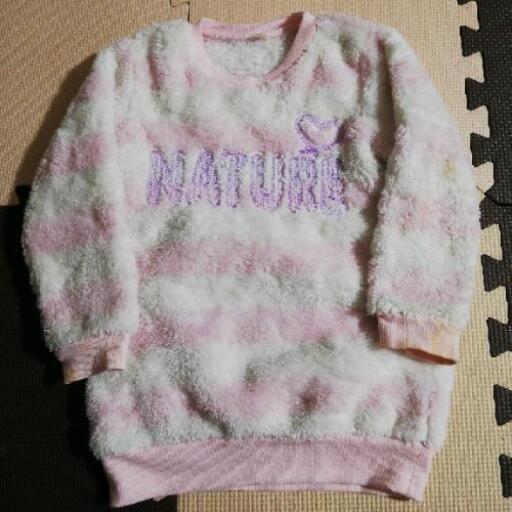 90サイズもこもこトレーナー女の子長袖冬物裏起毛ピンクモコモコ うさ 備前三門の子供用品の中古あげます 譲ります ジモティーで不用品の処分