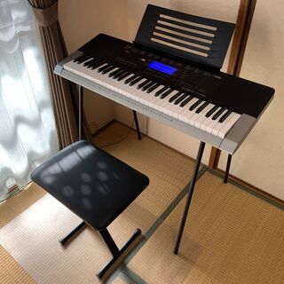 電子キーボード CASIO CTK-4400 スタンド、椅子セット - 鍵盤楽器、ピアノ