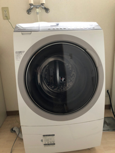 SHARP ドラム式電気洗濯乾燥機　ES-A200-WL