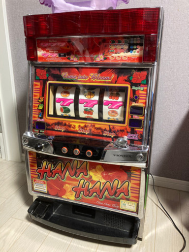 ハナハナ　スロット台　30φメダル2500枚以上付き