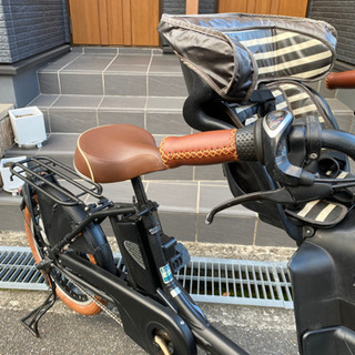 ご購入に感謝❣️満足度120%❣️子供乗せ自転車 ブラウンコーデ♪