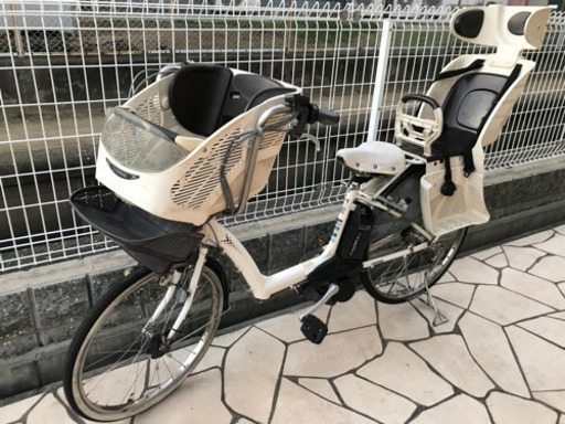 電動アシスト自転車　アンジェリーノ　３人乗り対応自転車　前後チャイルドシート　BRIDGESTONE