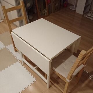 【ネット決済】IKEA テーブル 2～4人に仕様変更可