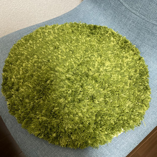決まりました！！！【美品】ニトリ　円形チェアパッド　芝生　緑　