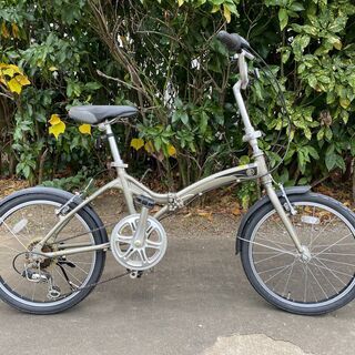 軽量折りたたみ自転車 アサヒサイクル Glamorous 20インチ シルバー
