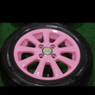 タイヤ、ホイール！カスタムピンク！
