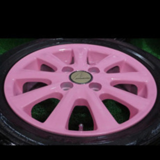 タイヤ、ホイール！カスタムピンク！