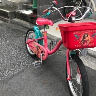 【ネット決済】子供用16インチディズニー プリンセス自転車
