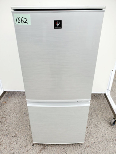 1662番 シャープ✨ノンフロン冷凍冷蔵庫✨SJ-PD14X-N‼️