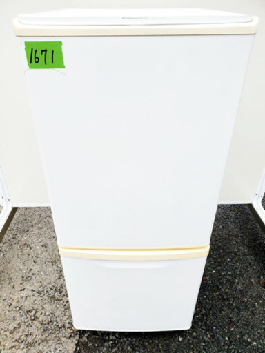 1671番 Panasonic✨ノンフロン冷凍冷蔵庫✨NR-B143W-W‼️