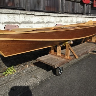 木工房製作※ボート・カヌー　２人乗り　軽量ベニヤ製：手渡し希望