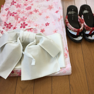 ピンク 桜柄 浴衣