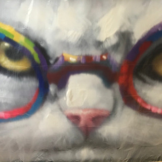 猫の油絵