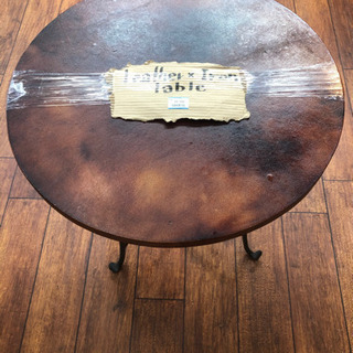Leather Iron Table レザー テーブル