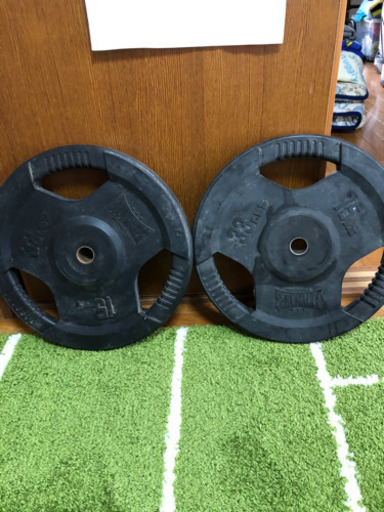 バーベルプレート　15キロ　２枚