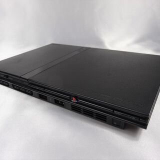 PS2 本体 SCPH-75000 薄型 ブラック動作確認済み 動作確認済【コントローラー2個＆取説あり】ソフト付き 薄型