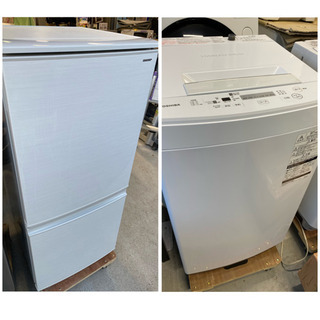 超お薦め品‼️高年式‼️激安‼️一人暮らし用 シャープ冷蔵庫&東芝