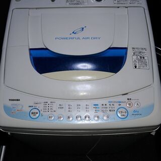 【ネット決済・配送可】東芝2010年製洗濯機6kg　AW-60GF